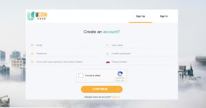 Регистрация на Ucoin cash