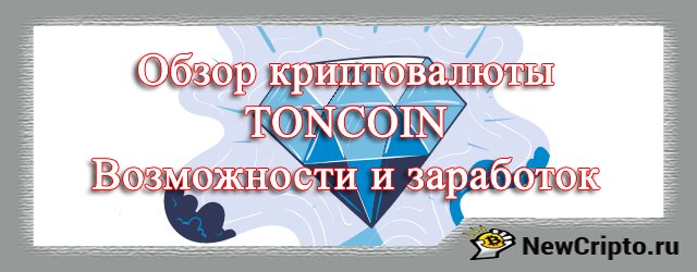 TONCOIN Обзор криптовалюты перспективы как заработать на проекте TONCOIN Обзор криптовалюты перспективы как заработать на проекте